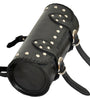 1093 Studded Black Motorcycle Leather Long Tool Bag