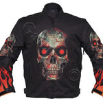 Flames and Skulls Textile Jacket