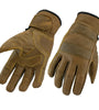 Gallanto Tan Brown Motorcycle Thinsulate Leather Winter Short Gloves