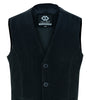 Soft Black Suede Classic Mens Leather Vest Waistcoat