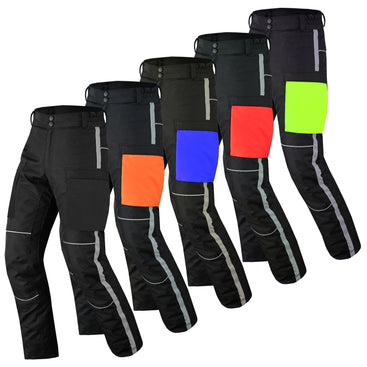 Men’s Waterproof Cordura Motorcycle Trousers CE Armoured Riding Pants