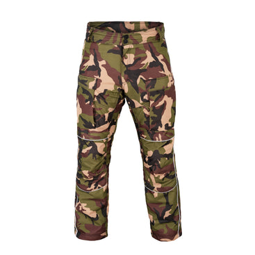 Camouflage 600D Cordura Motorcycle Trousers Waterproof Armoured Pants