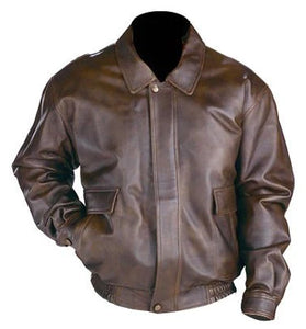 Classic Aviator Brown Bomber Men's Jackets