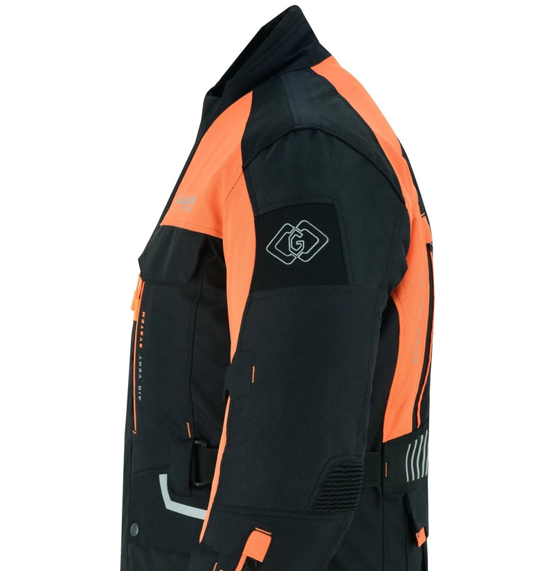 Orange mesh motorcycle sales jacket