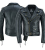 Mens Cowhide Antique Zip Brando Biker Motorcycle Real Leather Jacket