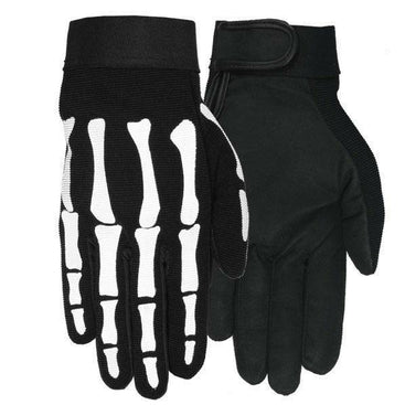 Skeleton Rider Motorcycle Gloves – Heavy Duty Biker & Halloween Style