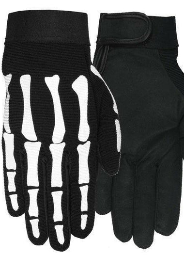 Skeleton Rider Motorcycle Gloves – Heavy Duty Biker & Halloween Style