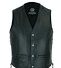Classic Men’s Leather Waistcoat with Side Lace