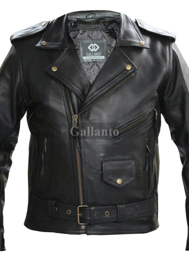 Marlon Brando Antique Biker Leather Jacket