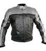 Men’s Black and Grey Motorcycle Jacket