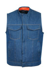 Cut off Blue Denim Mens Womens Vest Waiscoat-Gilet Biker Motorcycle Jeans Son of Anarchy