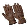 Gallanto Brown Motorcycle Armoured Leather Summer Vented Gloves