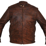 Brown Classic Racer Leather Jacket