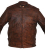 Brown Classic Racer Leather Jacket