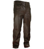 Classic Brown Leather Trousers