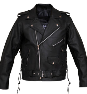 Budget Brando Split Cowhide Leather Biker Jacket