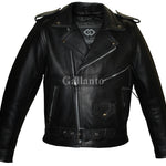 Naked Cowhide Belted Brando Biker Jacket