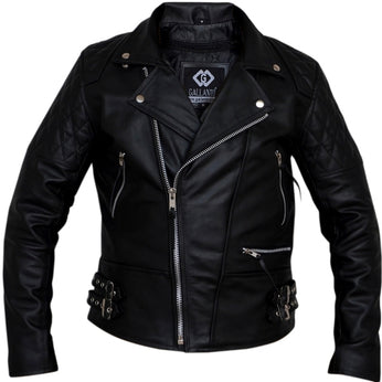 classic diamond biker leather jacket1