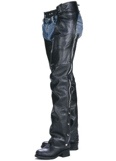 Classic Motorcycle Unisex Leather Chaps