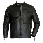 Classic Racer Biker Cowhide Leather Jacket