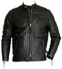 Classic Racer Biker Cowhide Leather Jacket