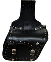20082 Zip-Off Eagle Harley Style Motorcycle Leather Saddle Bag