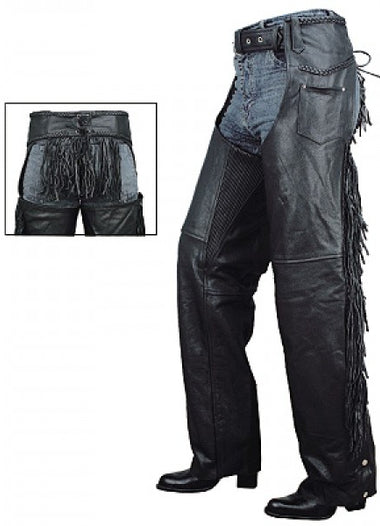 Unisex Fringe Leather Chaps