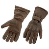 Gallanto Brown Motorcycle Armoured Thinsulate Leather Winter Long Gloves Biker