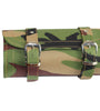 Green Camouflage Print Biker Motorcycle Tool Rool Bag - Leather structure