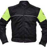 Green Glider Textile Biker Jacket