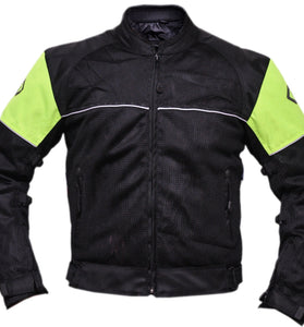 Green Glider Textile Biker Jacket