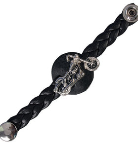 Chopper Braided Leather Vest Extender