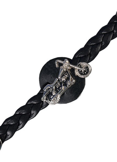 Chopper Braided Leather Vest Extender