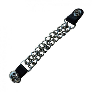 Skull Chain Vest Waistcoat Extender Biker Motorcycle Accessory