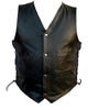 Side Lace Classic Men’s Leather Vest