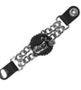 Large Chopper Motorcycle Chain Leather Waistcoat Vest Extender