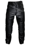 Limo Padded Biker Leather Trousers