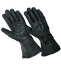 Gallanto BlackMotorcycle Armoured Thinsulate Leather Winter Long Gloves Biker