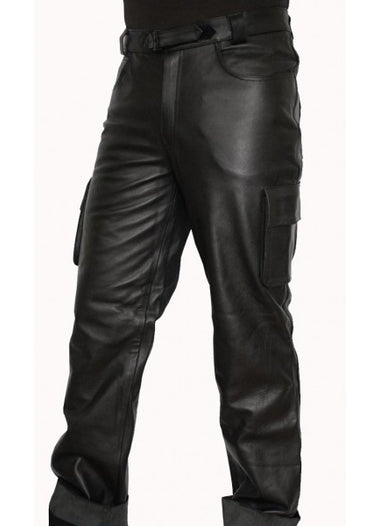 Men’s Jeans Style Leather Trouser