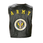 Men’s Military Army Leather Vest Waistcoat