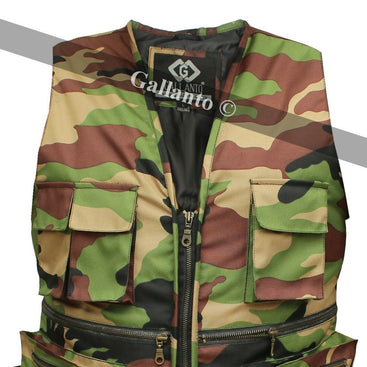 Military Camouflage Hunter Fisherman's Multi Pocket Mens Womens Vest Waiscoat