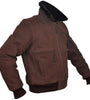 Brown Nubuck Pilot Leather Jacket