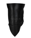 Black Soft Leather Neck Warmer