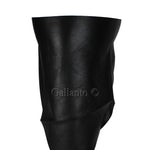 Black Soft Leather Neck Warmer