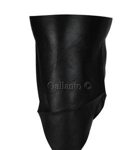 Black Soft Leather Neck Warmer