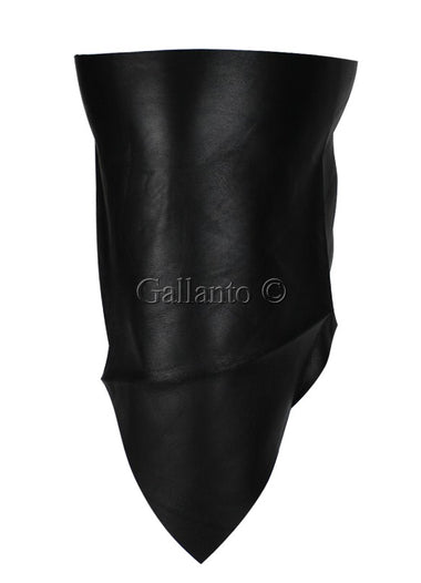 Black Soft Leather Neck Warmer