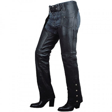Unisex Plain Leather Chap
