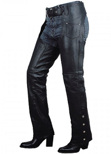 Unisex Plain Leather Chap