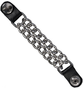 Classic Chrome Snap Button Vest Waistcoat Extender