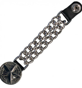 Western Star Chain Leather Biker Vest Extender